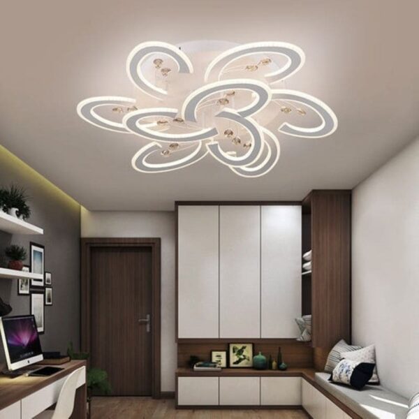 Lustră LED 220W Intensitate Reglabila Si Trei Faze De Iluminare